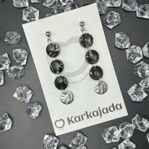 Pendientes Halo Plateado