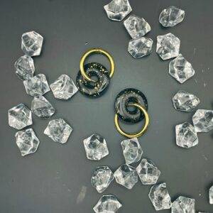 Pendientes + Charm Nox Dorado